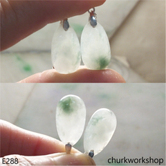 Jade dangling earrings