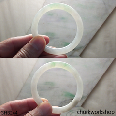 Small light green jade bangle