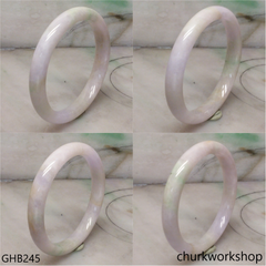 Small pale lavender jade bangle