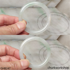 Small pale green jade bangle