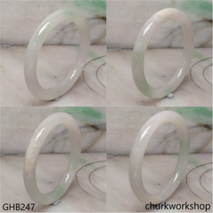 Small pale green jade bangle