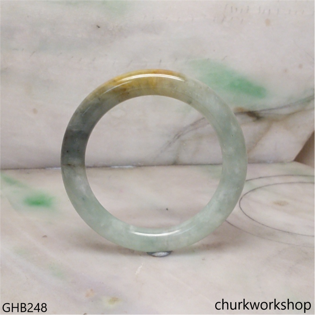 Multi-color small jade bangle