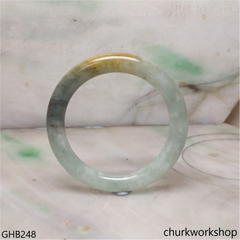 Multi-color small jade bangle