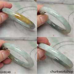 Multi-color small jade bangle