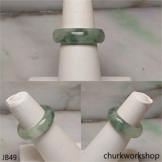 Light bluish green jade unisex band