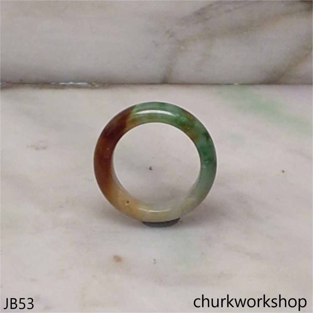 Unisex multicolor jade band