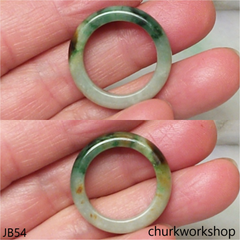 Unisex multicolor jade band