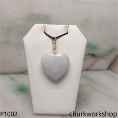 Light lavender jade heart