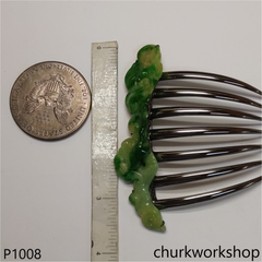 Jade craving hair side comb