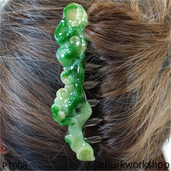 Jade craving hair side comb