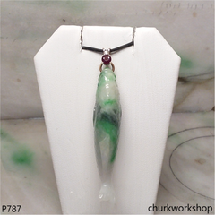 Jade Koi fish pendant