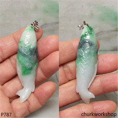 Jade Koi fish pendant