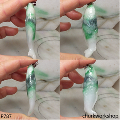 Jade Koi fish pendant