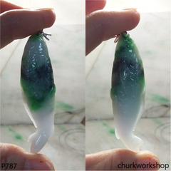 Jade Koi fish pendant