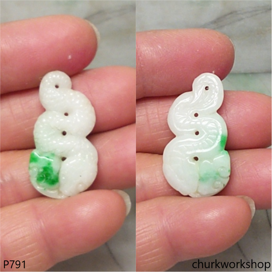 Jade snake pendant