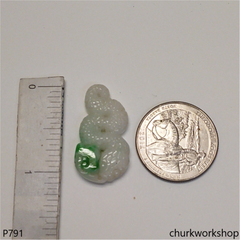 Jade snake pendant