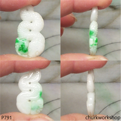 Jade snake pendant
