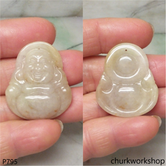 Lavender jade happy Buddha