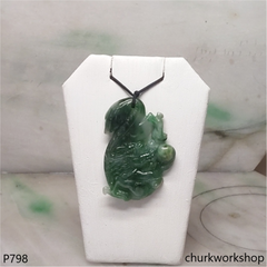 Dragon jade pendant.