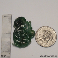 Dragon jade pendant.