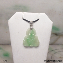 Jade happy Buddha pendant