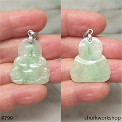 Jade happy Buddha pendant