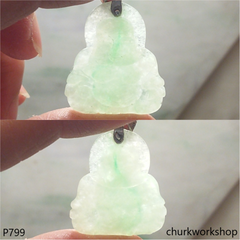 Jade happy Buddha pendant