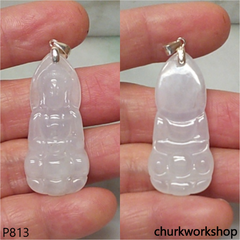 White jade lady Buddha