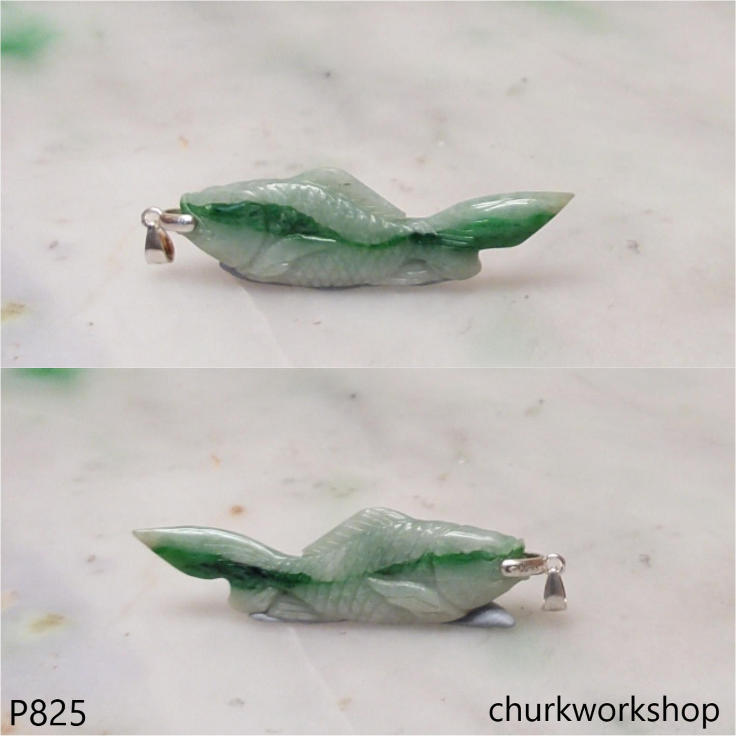 Jade fish pendant