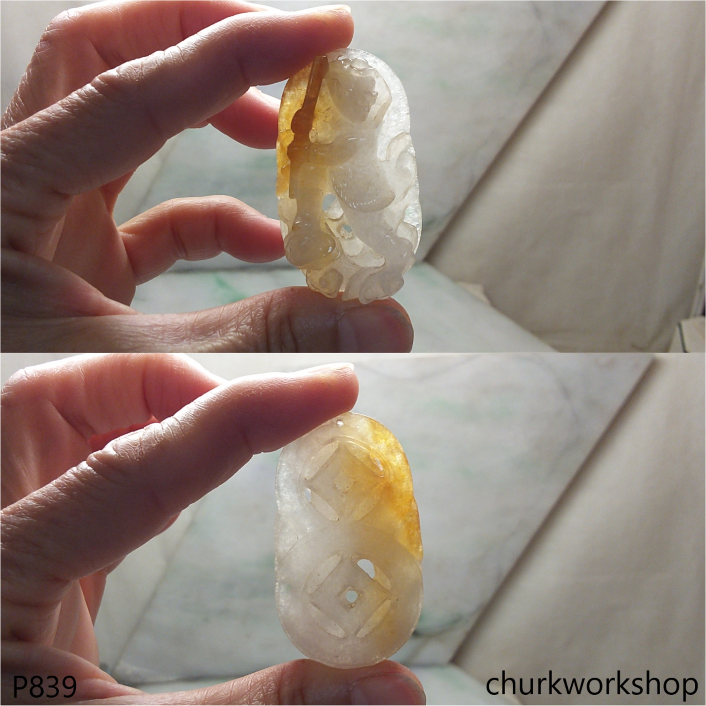 Monkey King jade pendant