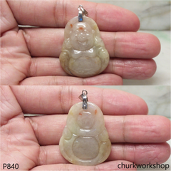 Lavender jade happy Buddha