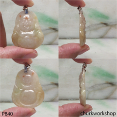 Lavender jade happy Buddha