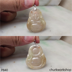 Lavender jade happy Buddha