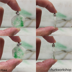 Light green Bagua pendant
