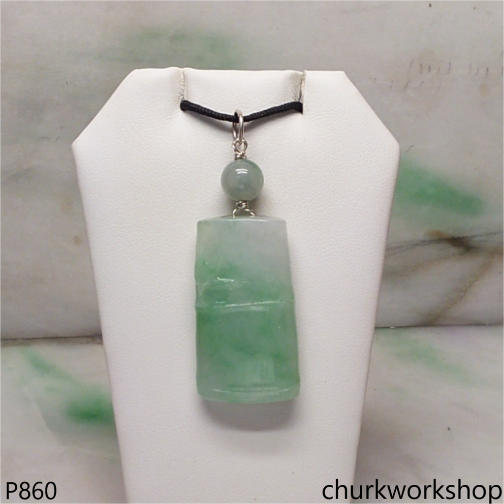 Light green jade pendant