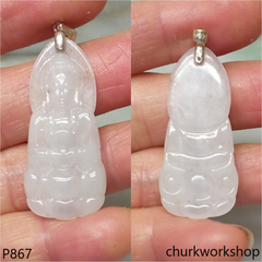 White jade lady Buddha