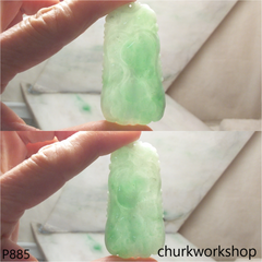 Light green jade carved pendant