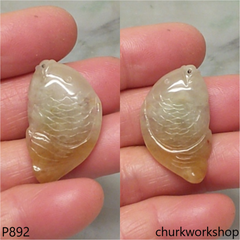 Brownish fish jade pendant