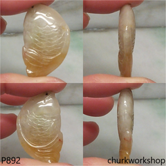 Brownish fish jade pendant