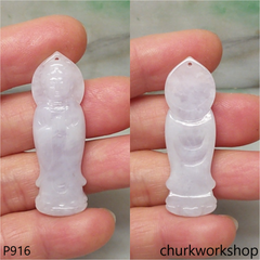 Pale lavender lady Buddha