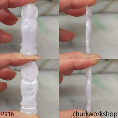 Pale lavender lady Buddha