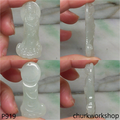 Pale green lady Buddha