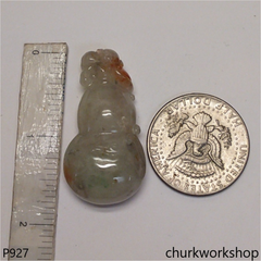 Multi-color jade gourd pendant