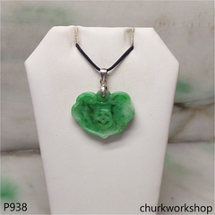 Green jade carving pendant