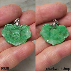 Green jade carving pendant
