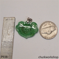 Green jade carving pendant