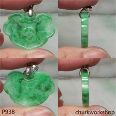 Green jade carving pendant