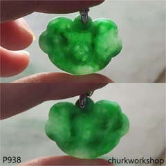 Green jade carving pendant