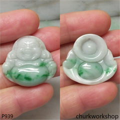 Jade happy Buddha pendant