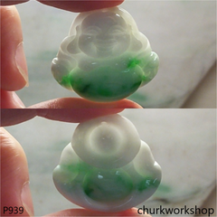 Jade happy Buddha pendant